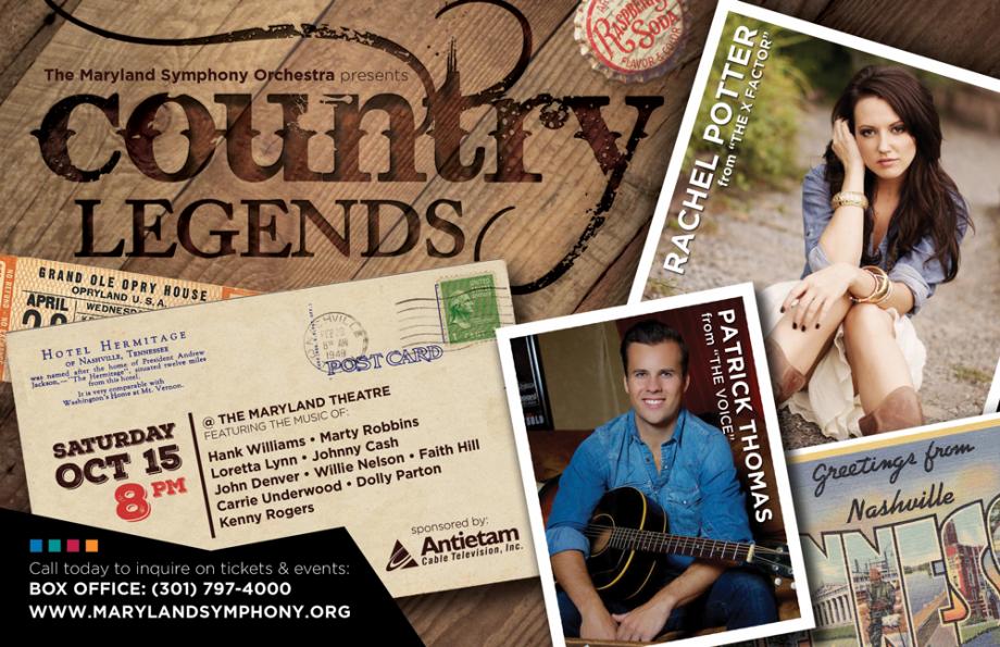 Country Legends Promotional Image Featuring Rachel Potter and Patrick Thomas