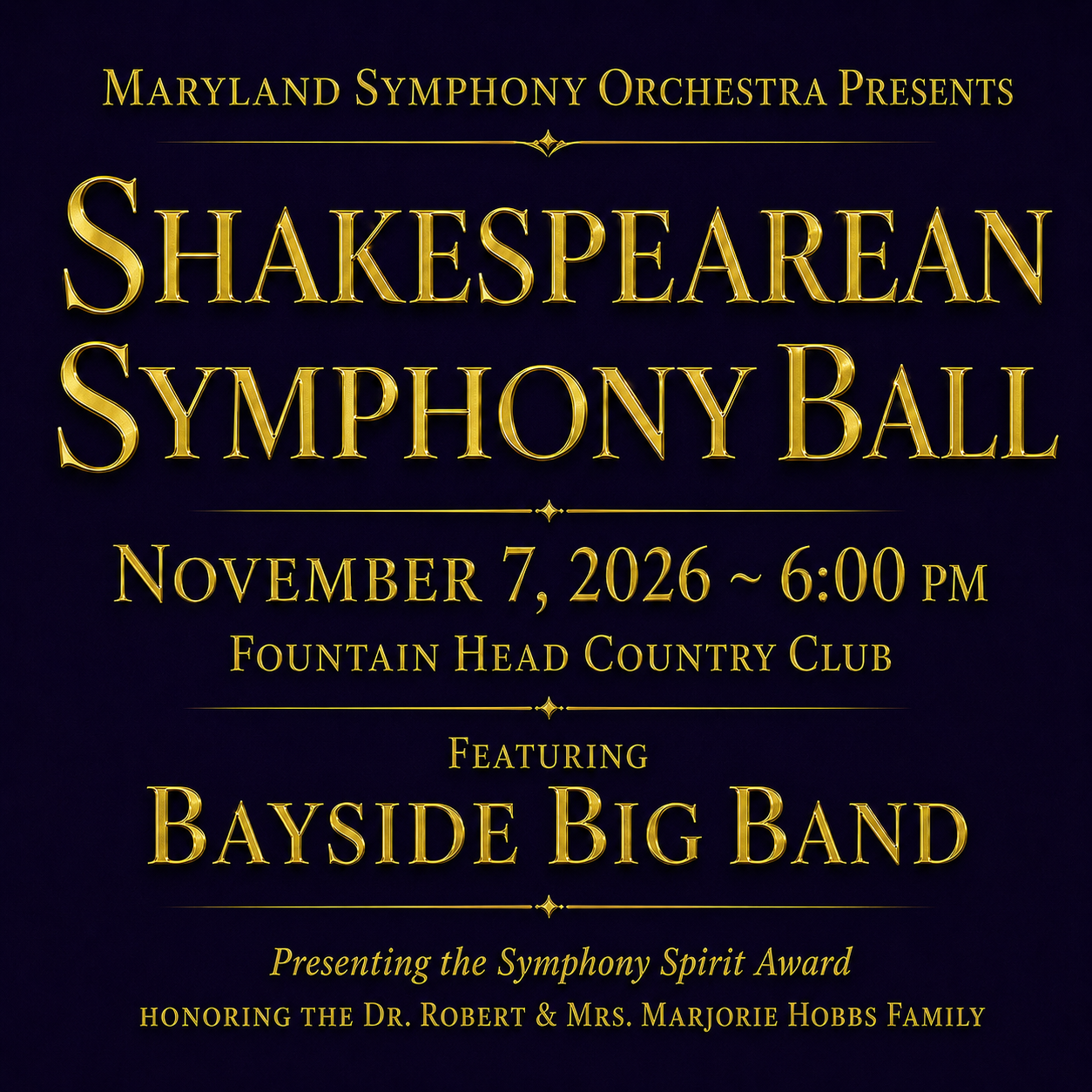 Shakespearean Symphony Ball